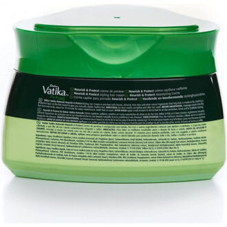 Vatika Hair Cream Nourishing & Protect, Henna, Almond, Aloe Vera & Nourishing Vatika Oils, Style & Texture 140ml (Set of 3)