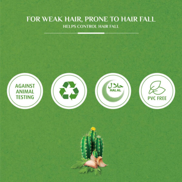 Vatika Shampoo Hair Fall Control, Enriched with Cactus & Gergir Extracts, for Weak Hair, Prone to Hair Fall, 200ml
