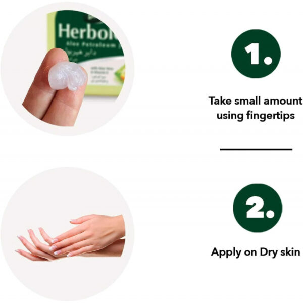 Dabur Herbolene Petroleum Jelly Enriched With Argan and Vitamin E Helps In Glowing Skin 225ml (Set of 3)