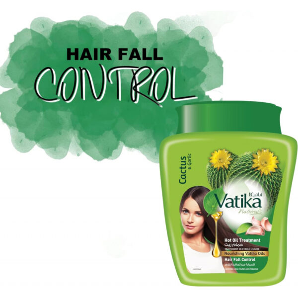 Vatika Hot Oil Treatment Hair Fall Control, Hammam Zaith With Cactus, for Breaking, Falling & Weak Hair, 1KG (Set of 3)
