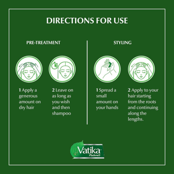 Vatika Hair Cream Nourshing & Protect, Natural Moisturizing Hair Cream for Men and Women with All Hair Types, Scalp Hydrating Moisturizer 210ml (Set of 6)