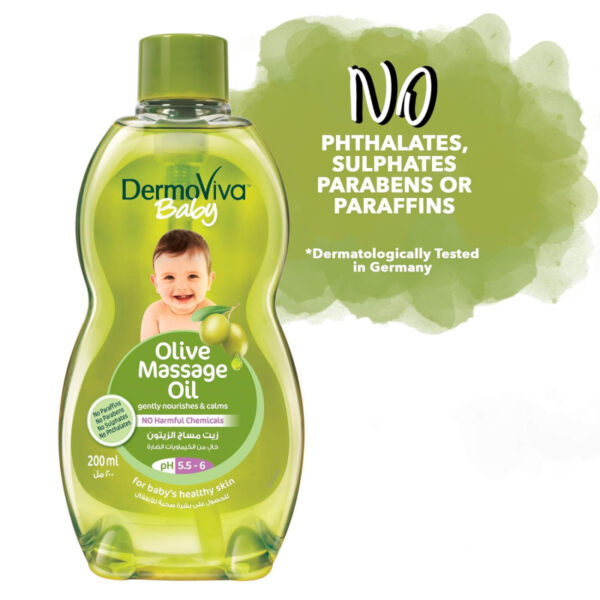 Dabur Dermoviva Baby Olive Massage Oil 200ml (Set of 6)
