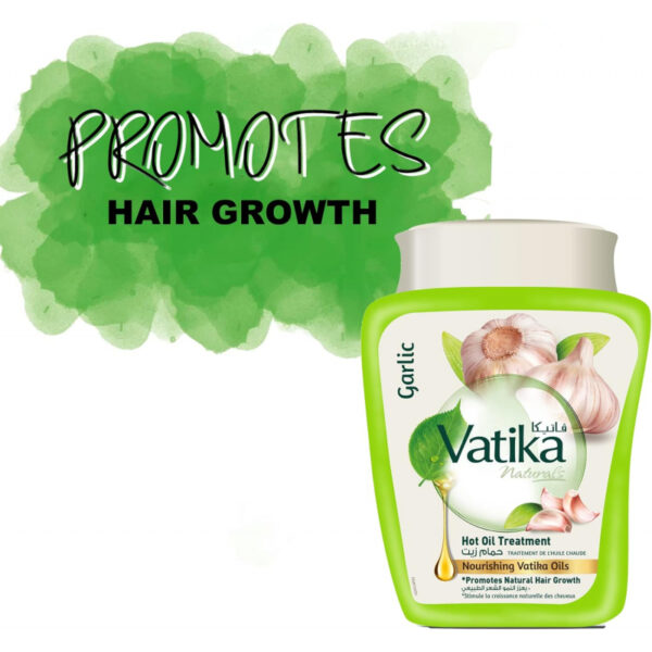 Dabur Vatika Naturals Hair Mask - Natural Solution for Deep Conditioning - Nourishing Hair Mask for Dry, Damaged Hair - Revitalize and Rejuvenate for Weak Breaking Hair - With Garlic Extracts 1KG Garlic (Set of 3)