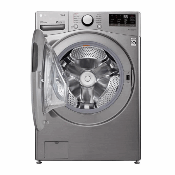 LG Washing Machine 20kg & 12kg Dryer, Front Load, Turbo Wash, 6-Motion Technology, Inverter DD Motor, Steam Functionality, Smart ThinQ, LCD Display, Silver F3L2CRV2T