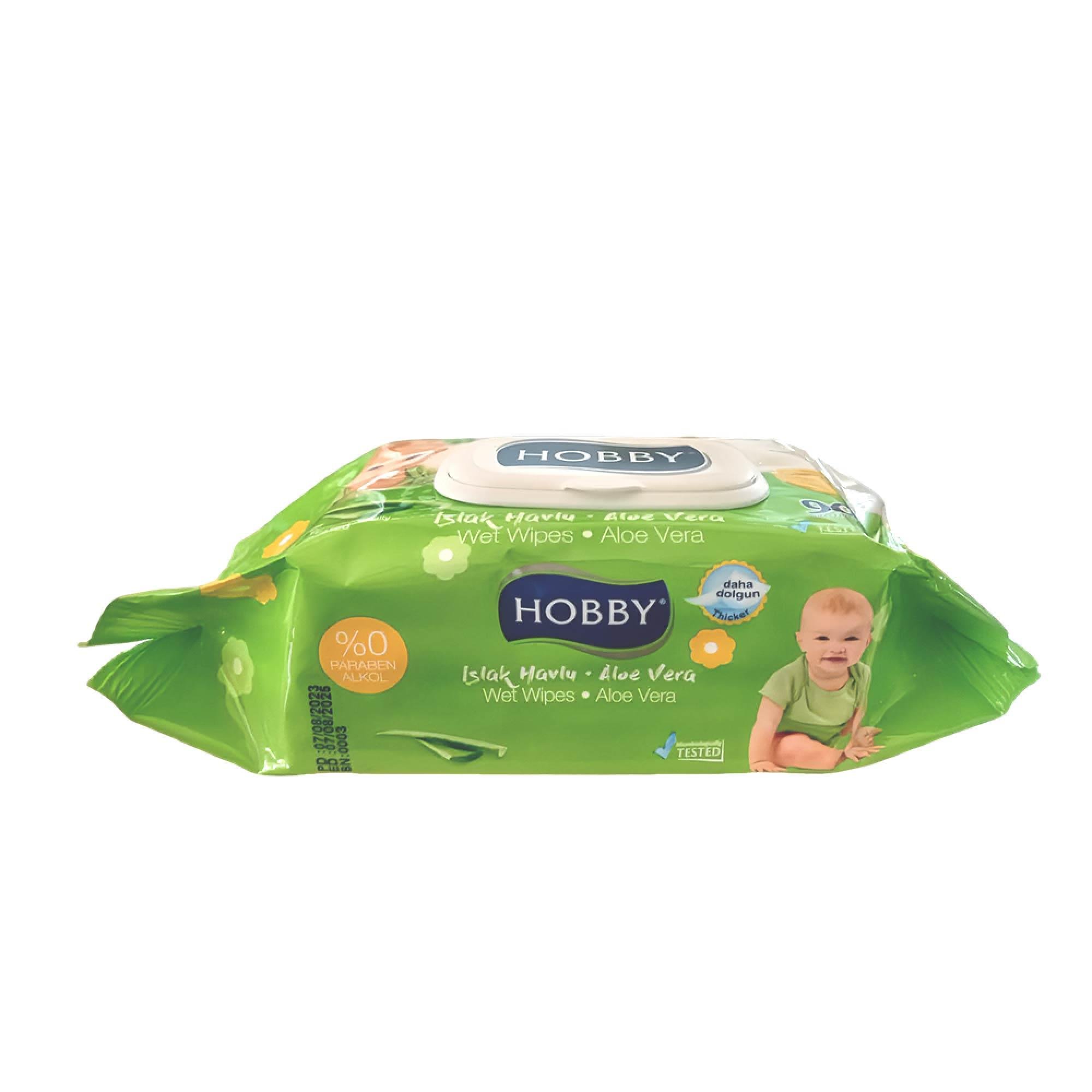 Hobby Wet Wipes With Cap Aloe Vera 90pcs (Set of 3)