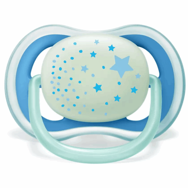 Philips Avent Soother Night Time 2's 6-18M + Pacifier 376/20