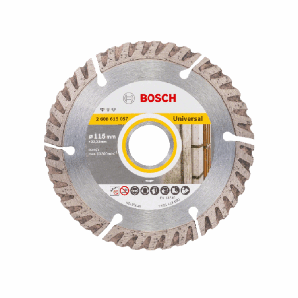 Bosch Diamond Cutting Disc Professional For Universal 115 x 22.23mm 2608615057
