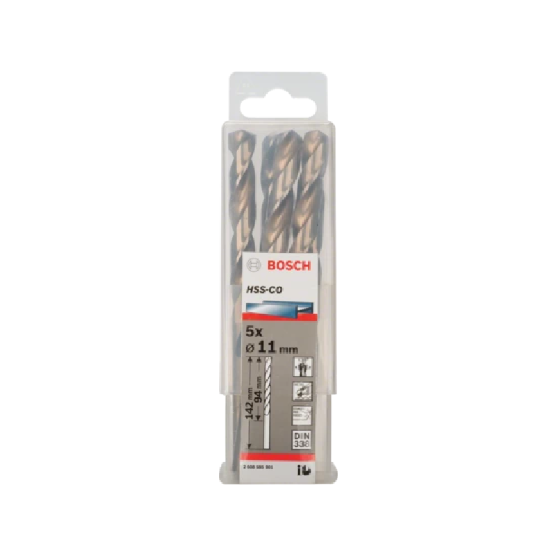 Bosch Twist Drill Spiralbohrer HSS CO 5 x 11mm 2608585901