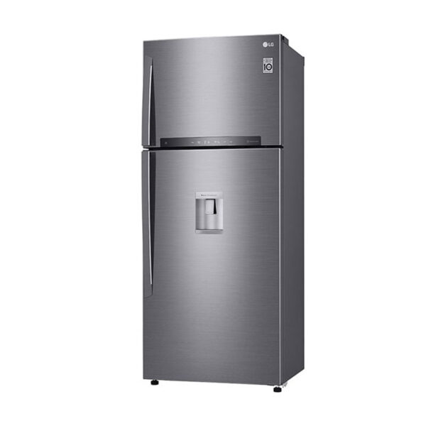LG Refrigerator 509L Double Door with Water Dispenser, HygieneFresh, Linear & DoorCooling Technology, ThinQ Silver GN-F702HLHU