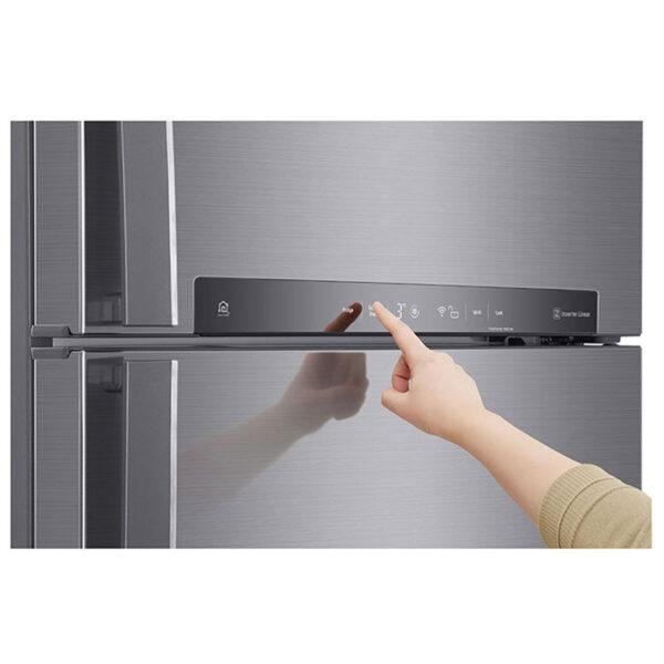 LG Refrigerator 509L Double Door with Water Dispenser, HygieneFresh, Linear & DoorCooling Technology, ThinQ Silver GN-F702HLHU