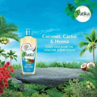 Dabur Coconut Volume & Thickness Enriched Hair Oil 300ml (Set of 6)