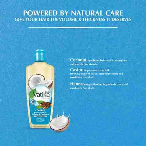 Dabur Coconut Volume & Thickness Enriched Hair Oil 300ml (Set of 6)