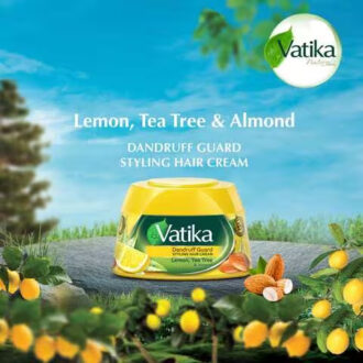 Vatika Hair Cream Dandruff Guard, Styling Hair Cream, 140ml (Set of 3)