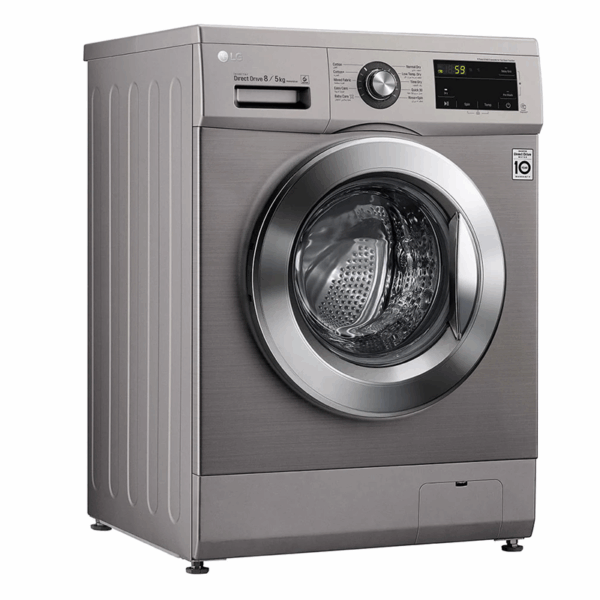 LG Washing Machine 8kg & 5kg Dryer with Inverter Direct Drive Technology Front Load Silver F4J3TMG5P.APTQEEF