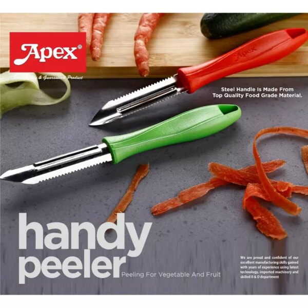 Apex Handy Peeler Plastic Handle with Stainless Steel Blades 450247