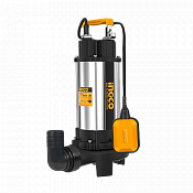 Ingco Sewage Submersible Pump 2200W 3.0HP Built-in Cutting Blade with Copper Wire Motor & Stainless Steel Pump Body SPDB22008
