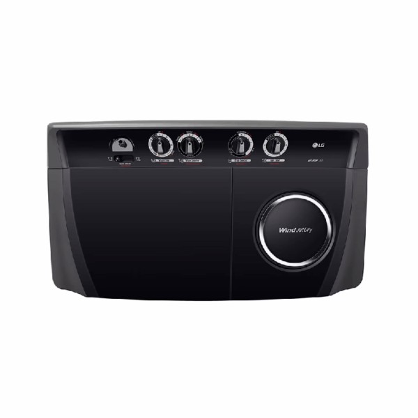 LG Washing Machine 18kg TwinTub Manual Washer with Roller Jet Pulsator, 3 Wash Program, Wind Jet Dry P2061RWPT