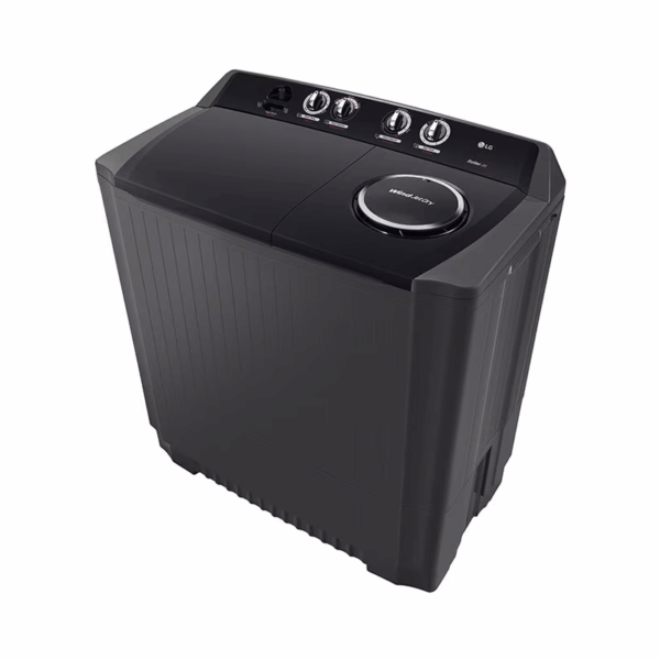 LG Washing Machine 18kg TwinTub Manual Washer with Roller Jet Pulsator, 3 Wash Program, Wind Jet Dry P2061RWPT