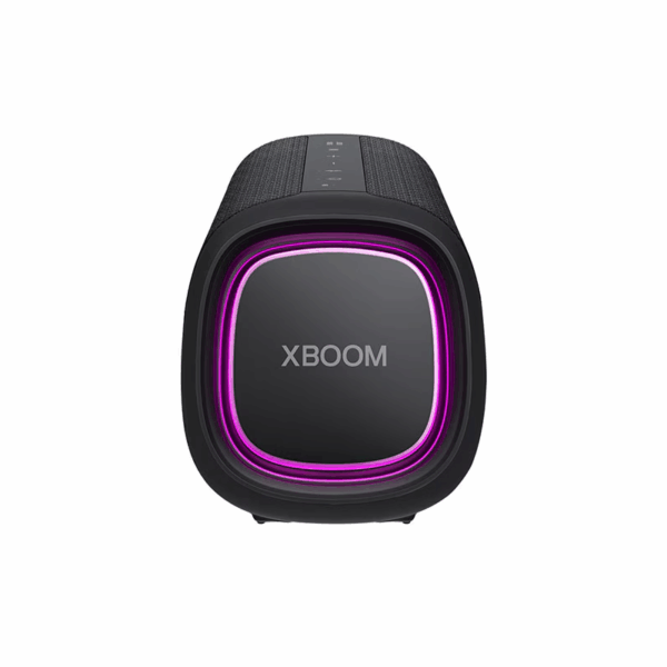 LG XBOOM Go Portable Bluetooth Speaker 30W with Stage Lighting, IP67 Waterproof, Track Type Woofer & Tweeter, Sound Boost, 24Hrs Battery Backup XG7QBK
