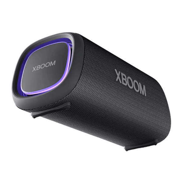 LG XBOOM Go Portable Bluetooth Speaker 30W with Stage Lighting, IP67 Waterproof, Track Type Woofer & Tweeter, Sound Boost, 24Hrs Battery Backup XG7QBK
