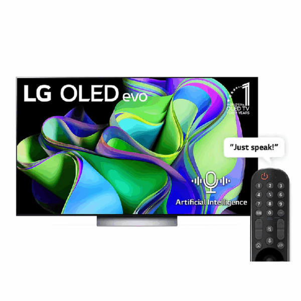 LG 77" OLED evo UHD 4K Smart TV with HDR, AI Sound Pro, Magic Remote, WebOS, Smart AI ThinQ OLED77C36LA