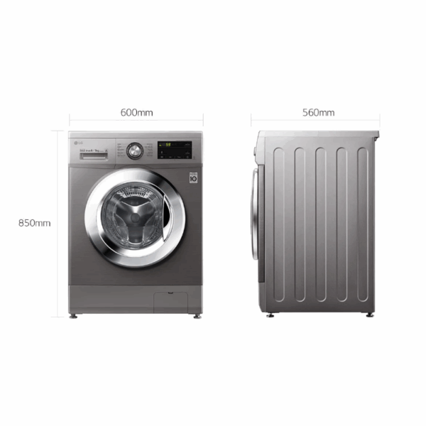 LG Washing Machine 8kg & 5kg Dryer with Inverter Direct Drive Technology Front Load Silver F4J3TMG5P.APTQEEF