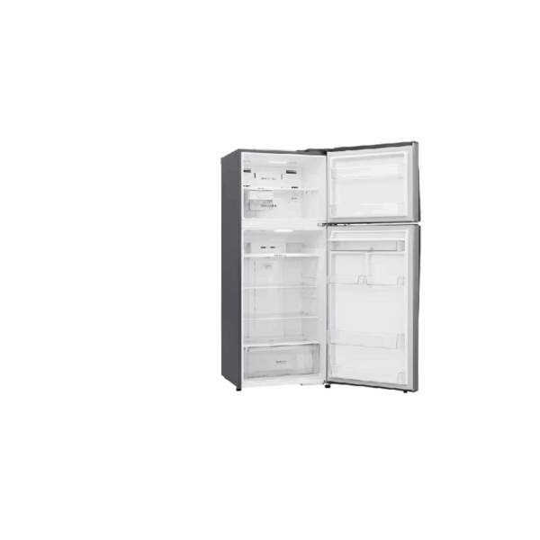 LG Refrigerator 438L Double Door Top Freezer Linear Cooling, Door Cooling, Fresh 0 Zone, Smart Inverter Linear Compressor, Hygiene Fresh, Smart ThinQ, Platinum Silver GL-T652HLCM