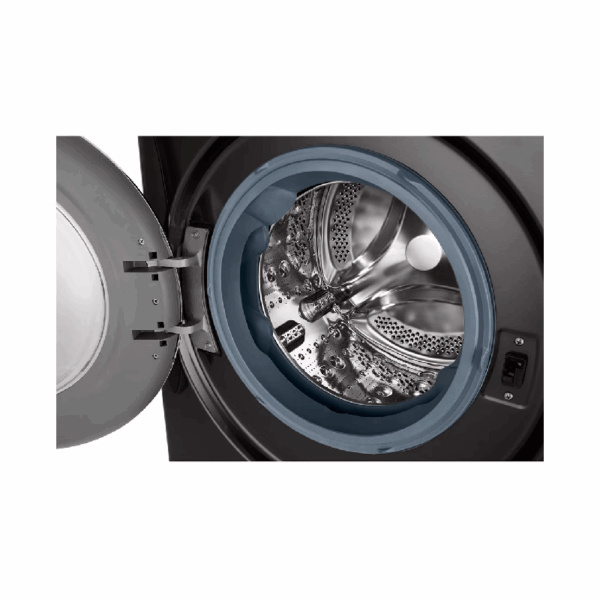 LG Washing Machine 12kg & 8kg Washer & Dryer, Front Load, AI DD, Steam, Chrome Rim, Glass Door, Smart Diagnosis, ThinQ Wi-Fi, Turbo Wash F4V9BDP2EE