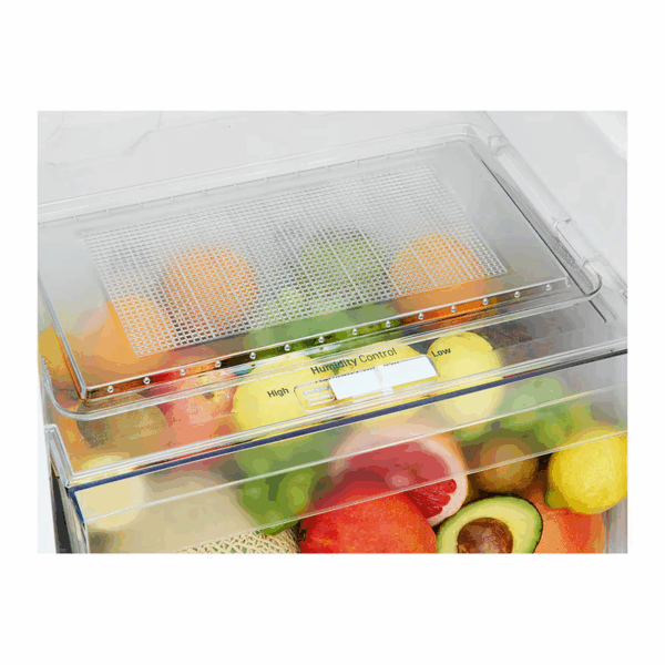 LG Refrigerator 234L Double Door, Top Freezer with Inverter Linear Compressor, Multi Air Flow Silver GC-252SLBB