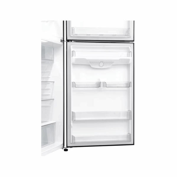 LG Refrigerator 506L Double Door, Top Freezer with Inverter Linear Compressor, Door Cooling+™, Hygiene Fresh+™ Black Glass GC-C702SGGU