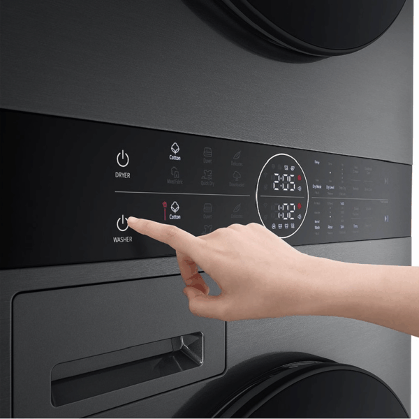 LG WashTower 13kg Washer 10kg Dryer with AI Direct Drive™, Turbo Wash 360, Smart ThinQ WT1310PB