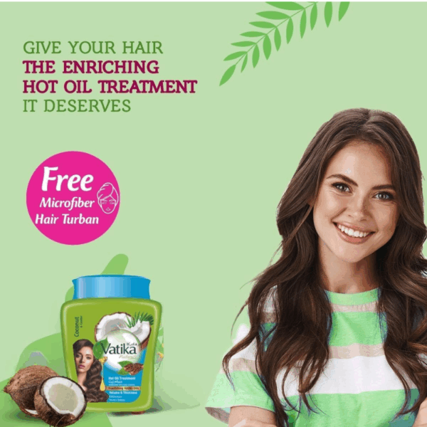 Vatika Naturals Hot Oil Treatment Tropical Coconut & Castor Oil for Volume & Thickness 1kg