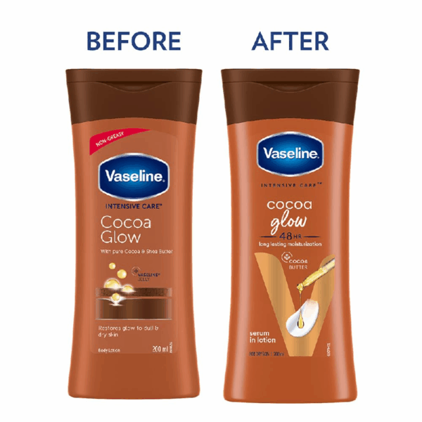 Vaseline Intensive Care Body Lotion Cocoa Glow 200ml (Set of 3pcs)