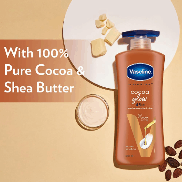 Vaseline Intensive Care Body Lotion Cocoa Glow 400ml (Set of 3pcs)