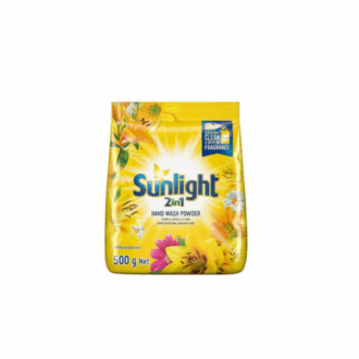 Sunlight Detergent Powder Yellow 500g Advanced Stain Removal, Outstanding Whiteness, Long-lasting Freshness, 68660796 (Set of 3)