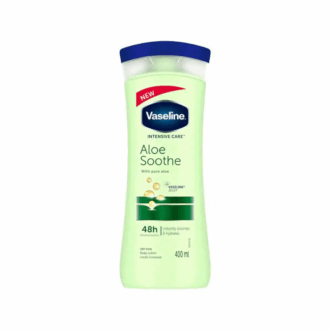 Vaseline Body Lotion Intensive Care Aloe Soothe 400ml Calms and Soothes Dry Skin, Restore Skin From Deep with a Fresh Aloe Vera Fragrance 67315961 (Set of 3)