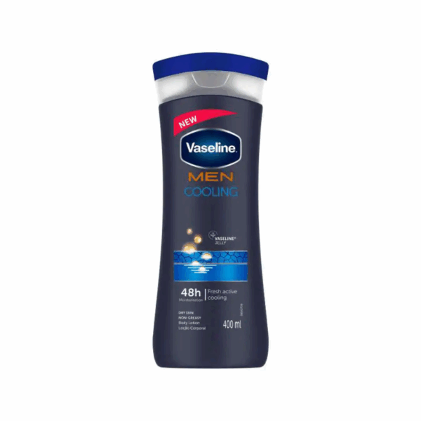 Vaseline Men Body Lotion Cooling 400ml Boosts Suppleness Nourishes and Conditions the Skin69729775 (Set of 3)