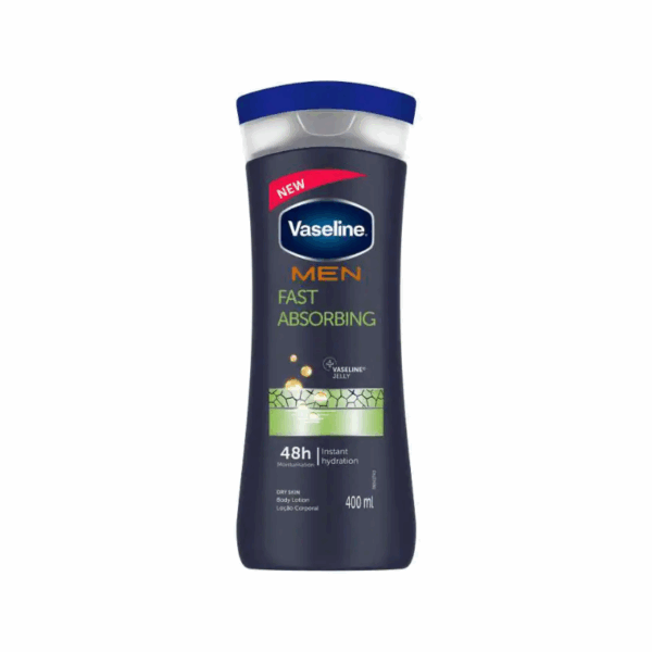 Vaseline Men Body Lotion Fast Absorbing 400ml Enjoy the Sensation of Clean and Fresh Skin After Each Application 69729778 (Set of 3)