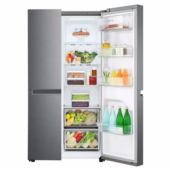 LG Refrigerator 664 LTR, Side by Side, Premium Black GC - B257KQJW
