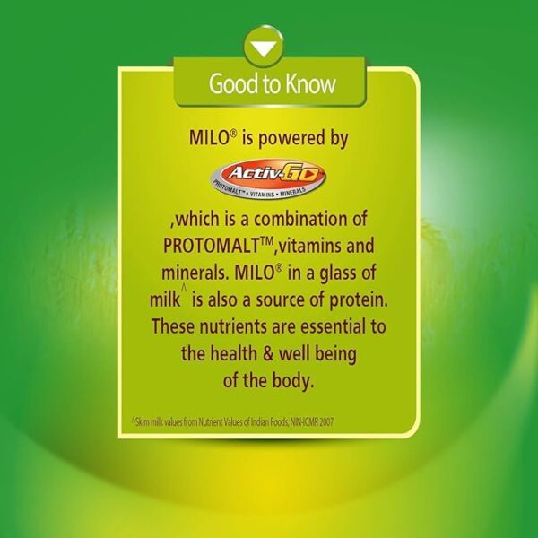 Nestle Milo Chocolate Milk Powder Active-Go, Low GI, Source of Protein, 8 Vitamins & Minerals, 10g Sachet (Set of 12)