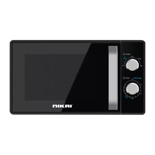 Nikai Microwave 23L Manual 5 Power Levels 800W NMO2309MWZ 35 Mins Timer Defrost Settings Cooking end Signal Pull Handle Door