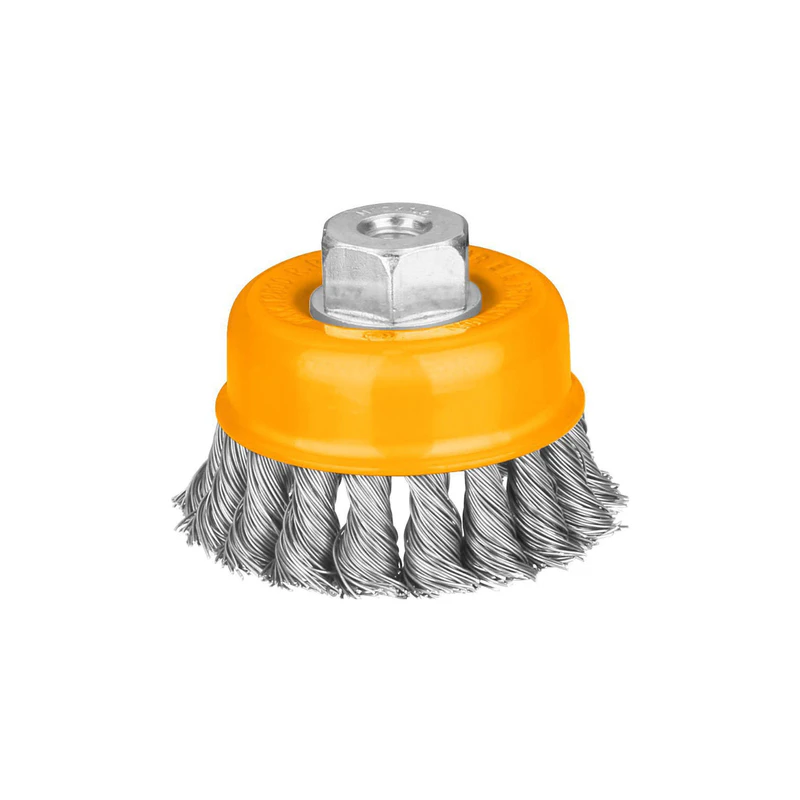 Ingco Twist Wire Cup Brush with Nut 100mm WB21002