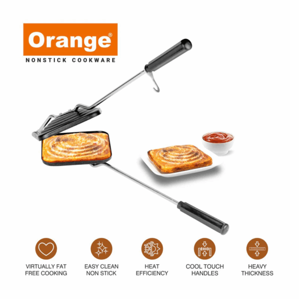 Orange Sandwich Toaster Non-Stick ONSC045