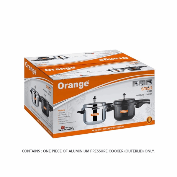 Orange Pressure Cooker 7.5L with Smart Outer Lid Smart Series OAPC151/OAPC142
