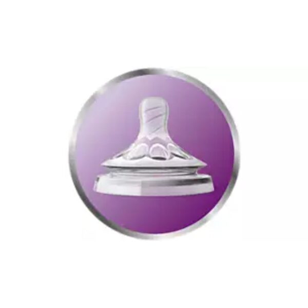 Philips Avent Teat Natural Slow Flow 2 Holes 1m+ 2's 042/27