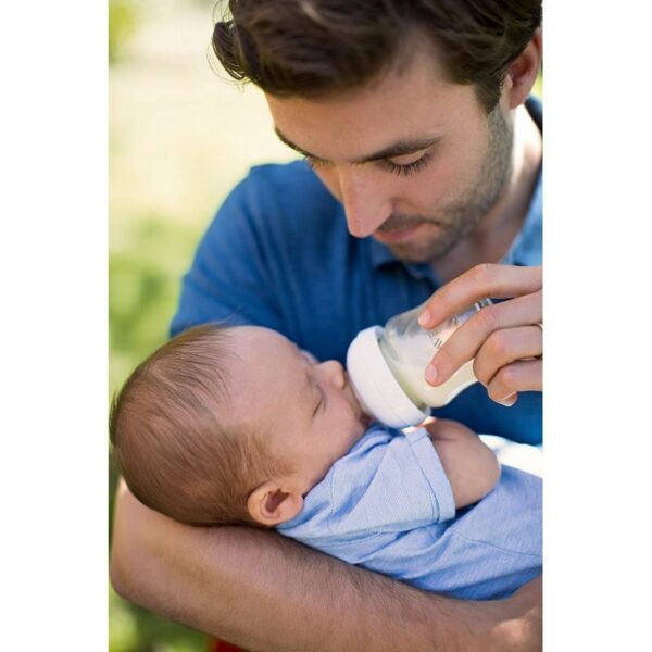 Philips Avent Bottle Natural Glass 120ml/4oz 1 Hole 0m+ 051/17