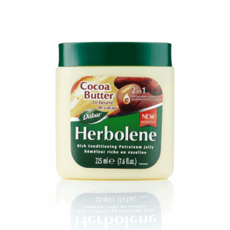 Dabur Herbolene Petroleum Jelly Enriched With Cocoa Butter And Vitamin E For Dry and Rough Skin 225ml (Set of 3)