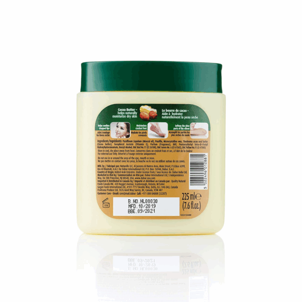 Dabur Herbolene Petroleum Jelly Enriched With Cocoa Butter And Vitamin E For Dry and Rough Skin 225ml (Set of 3)