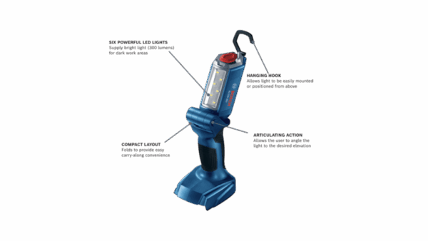 Bosch Cordless Jobsite Light Battery Lamp 18V GLI 18V-300