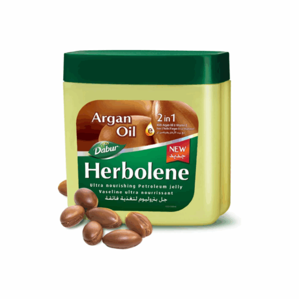 Dabur Herbolene Petroleum Jelly Enriched With Argan and Vitamin E Helps In Glowing Skin 225ml (Set of 3)